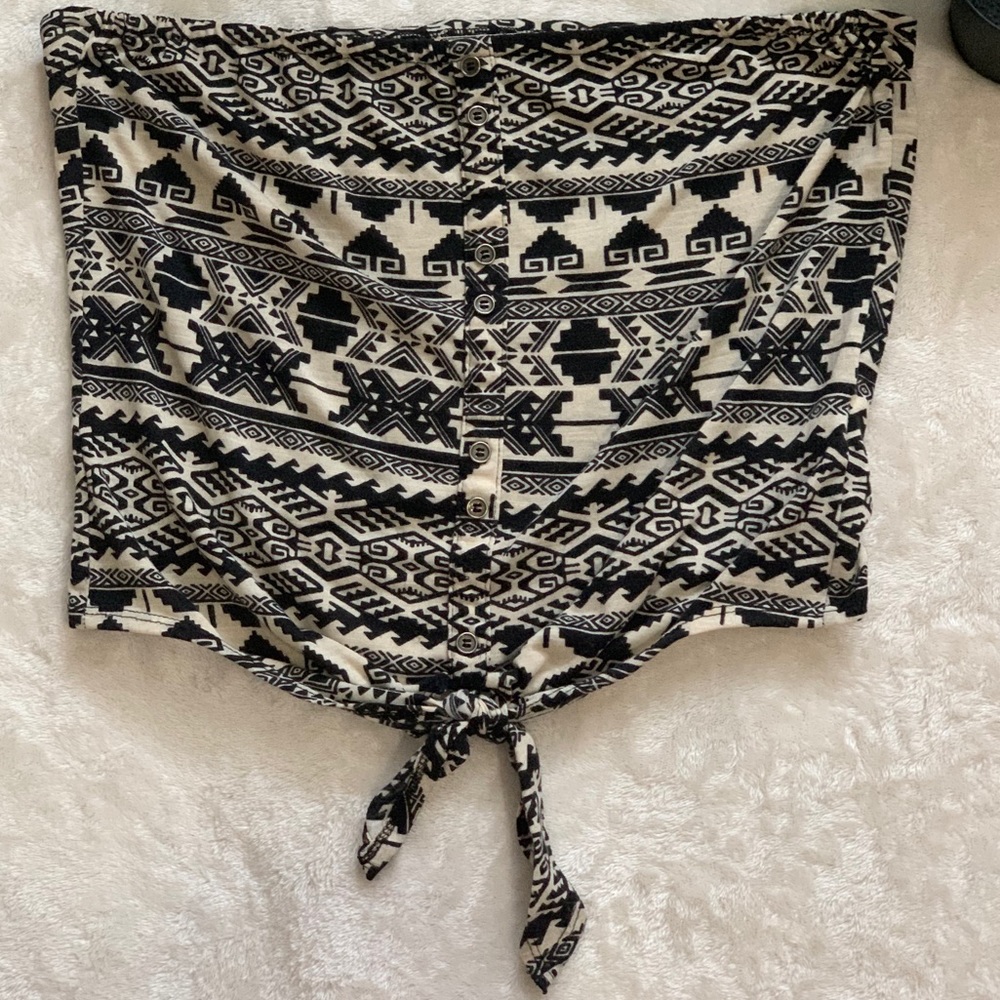 Aztec print tube top